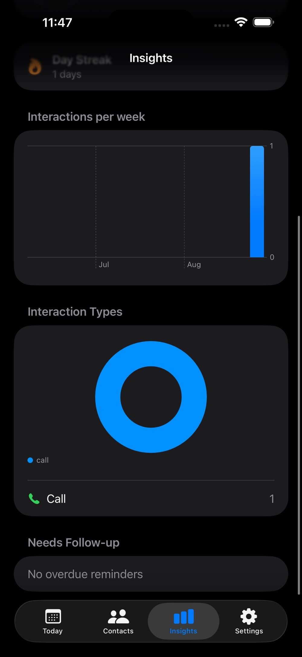 PrivateCRM app interface screenshot 3