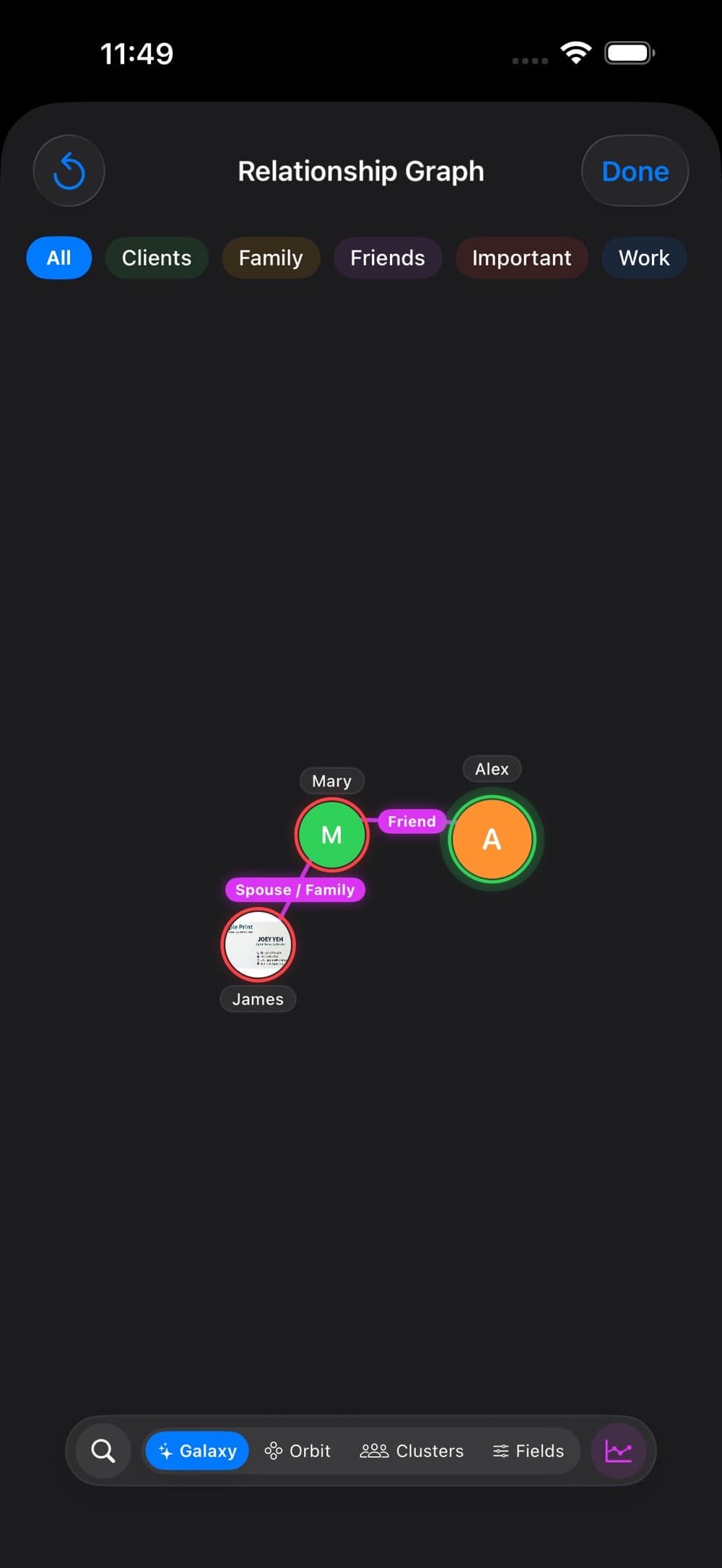 PrivateCRM app interface screenshot 4