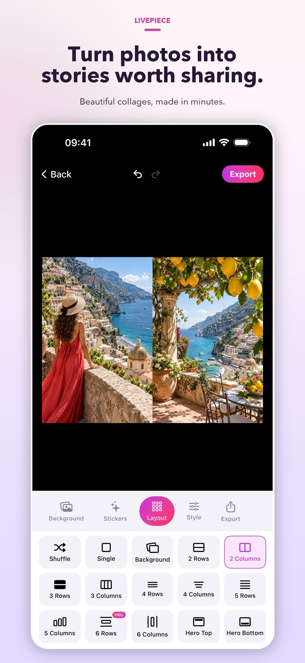 LivePiece app interface screenshot 4