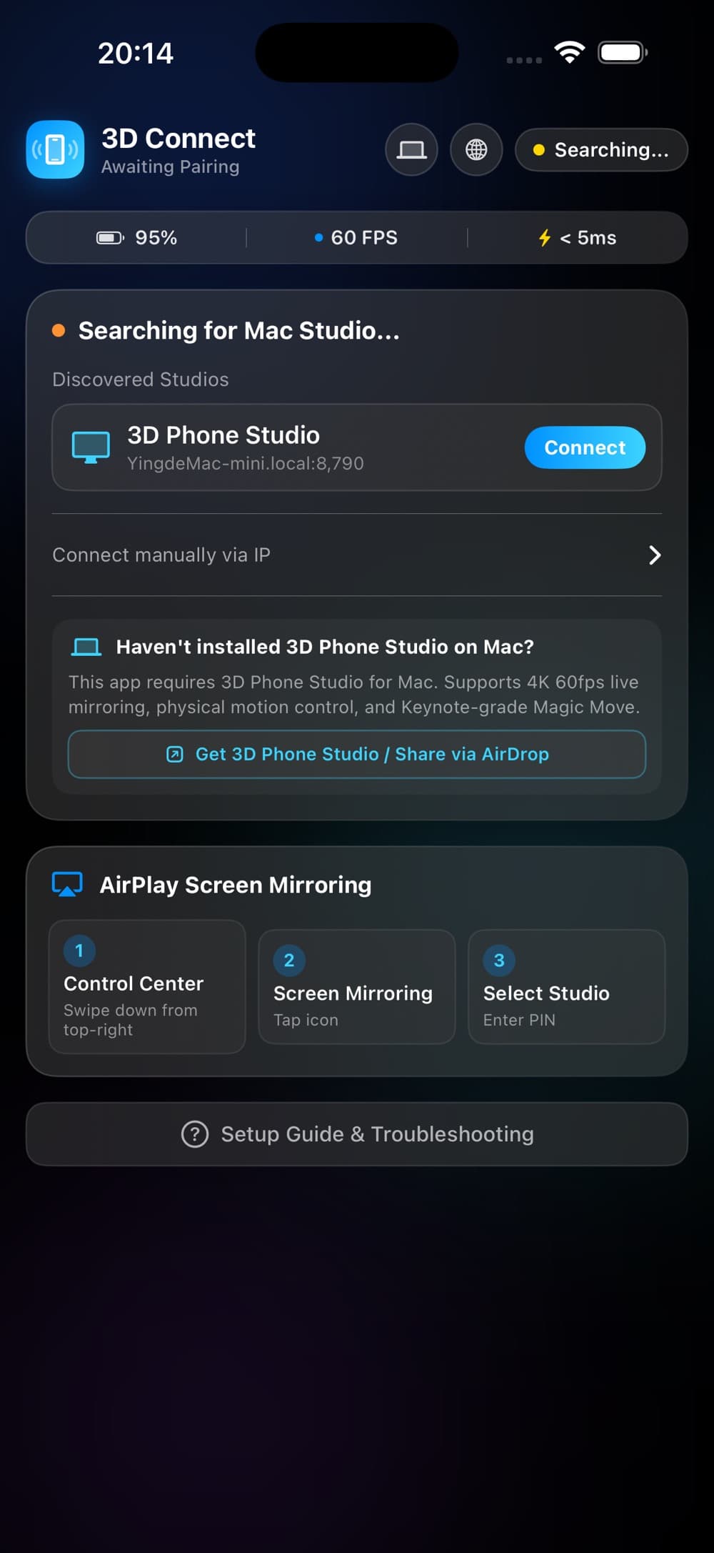 3D Phone Connect 应用界面截图 2